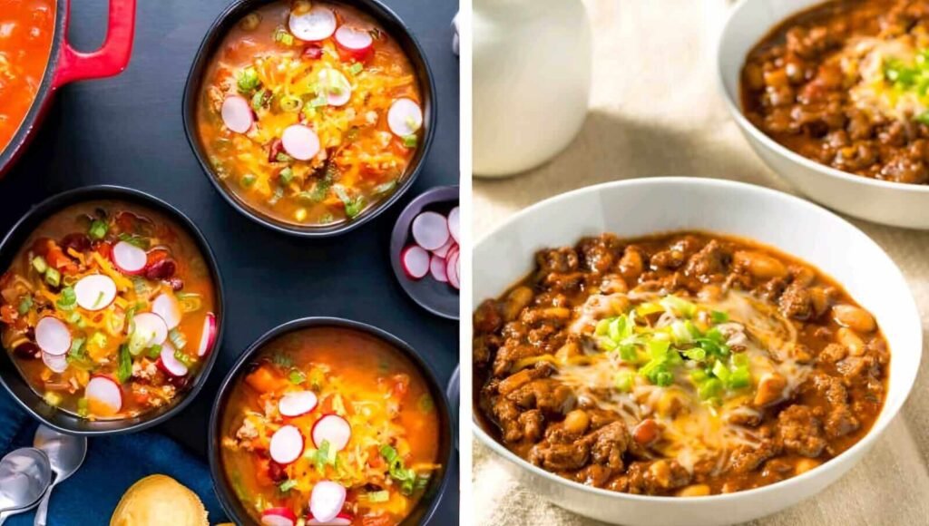 High protein turkey chili with beans