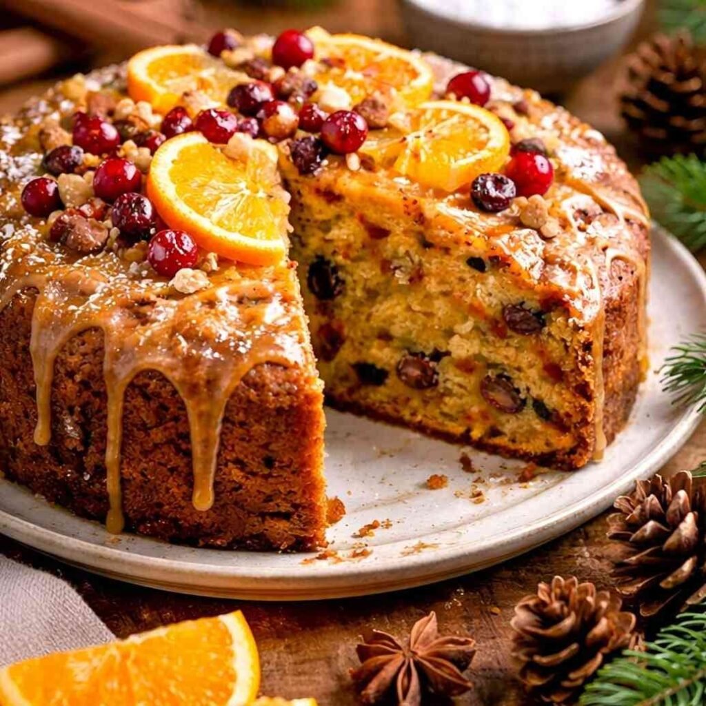 orange fruit cake-christmas