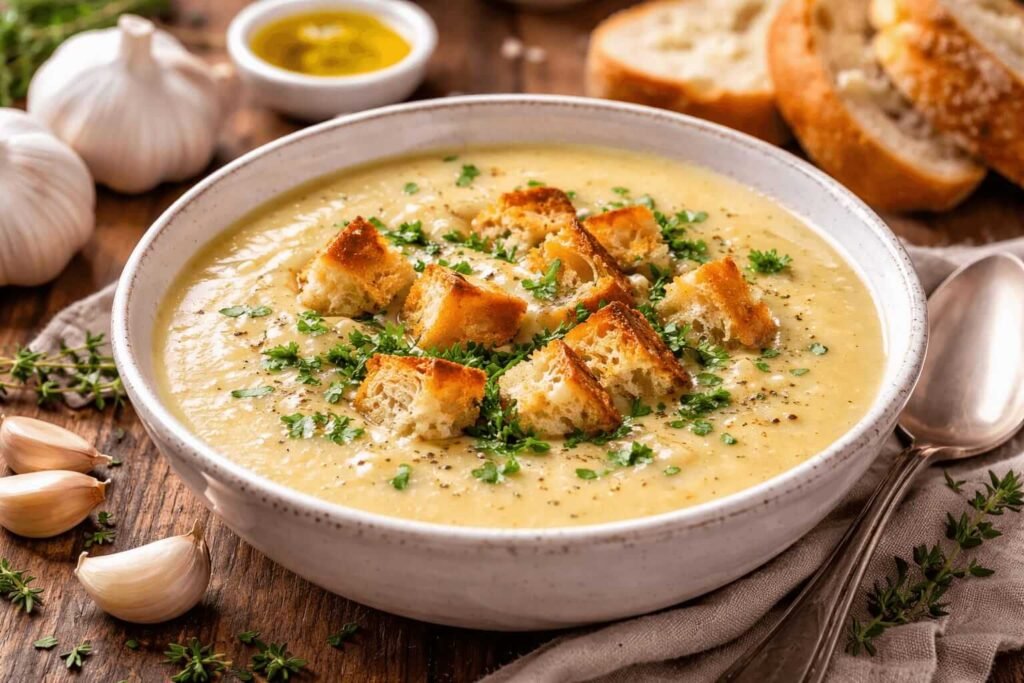 Garlic soup recipe