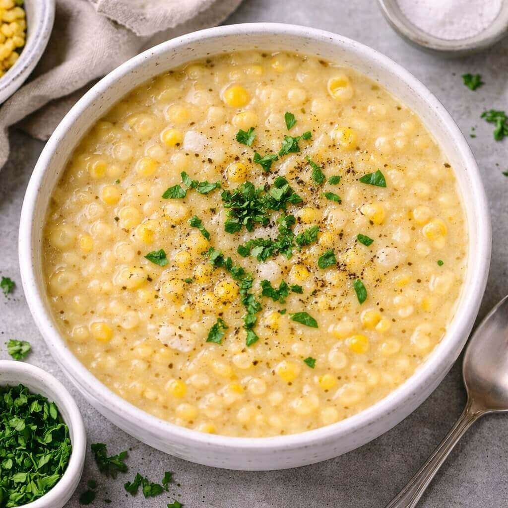 Corn soup recipe