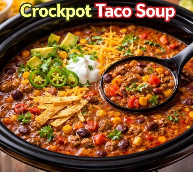 Crockpot Taco Soup: