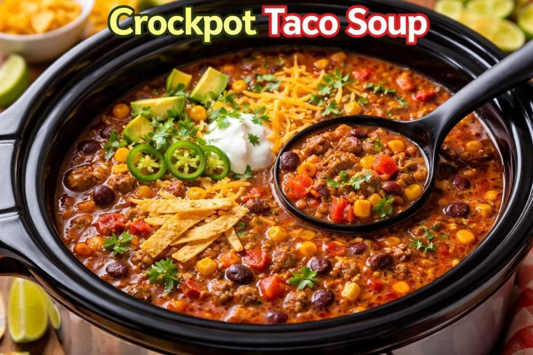 Crockpot Taco Soup: