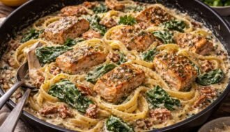 Tuscan Salmon Pasta
