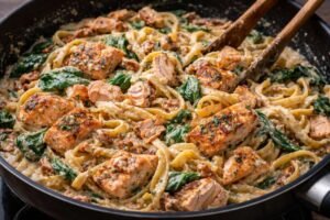 Tuscan Salmon Pasta