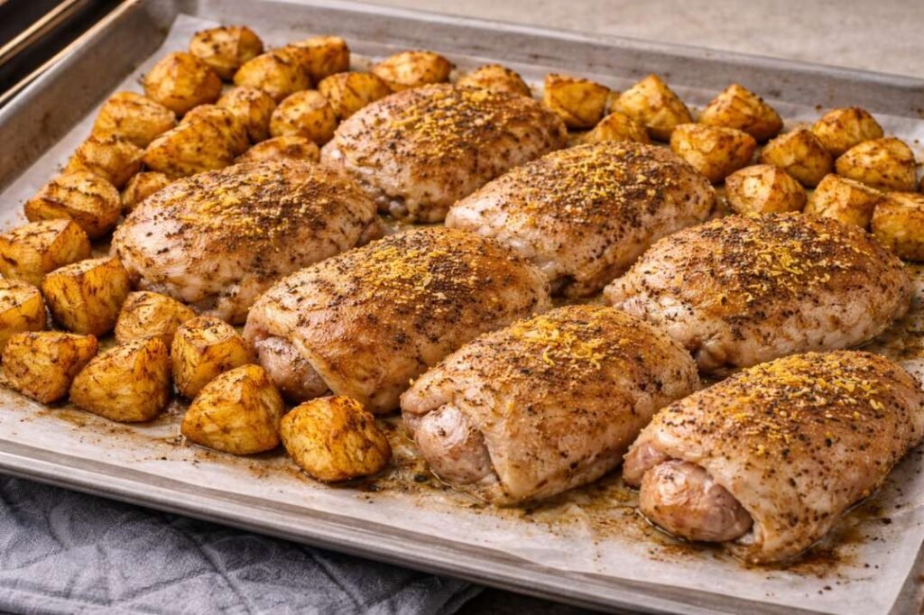 Lemon Pepper Chicken and Potatoes