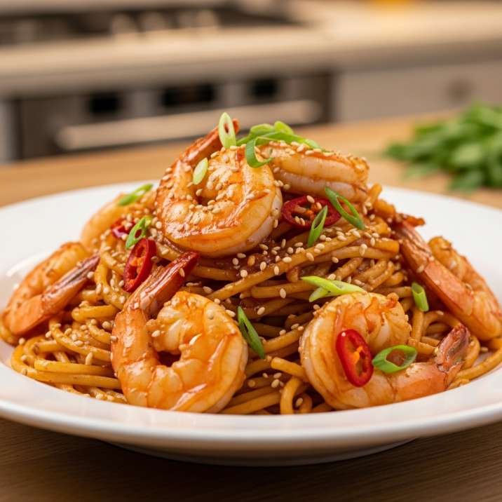 Gochujang Shrimp Pasta