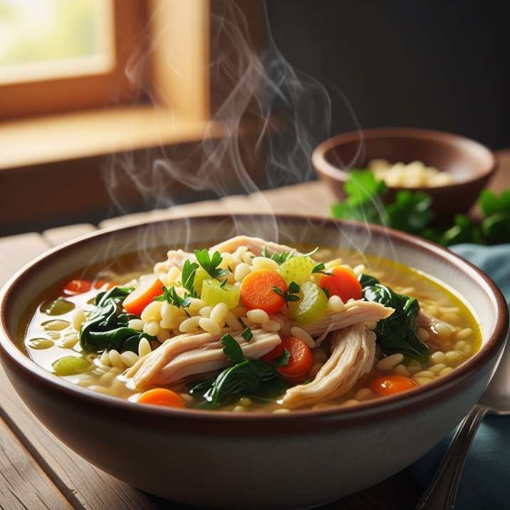Italian Penicillin Soup (My Go-To Comfort Bowl) 2 Bowl of Italian penicillin soup with shredded chicken, vegetables, and small pasta
