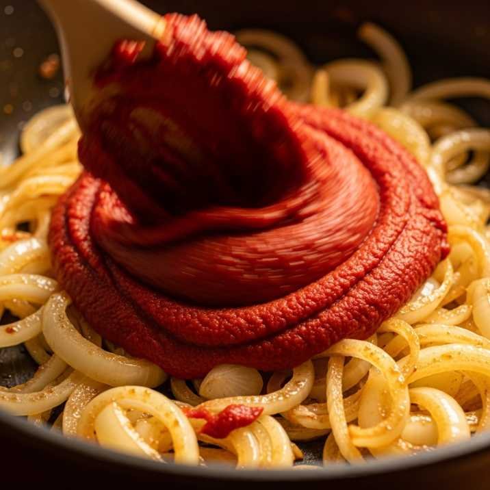 add tomato paste chili