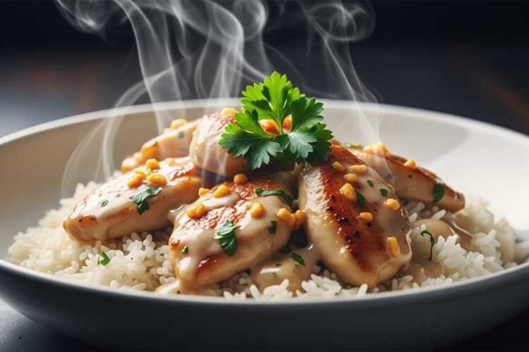 Cheap Dinner Ideas for 2 (That Don’t Feel Cheap at All) 1 creamy garlic chicken with rice cheap dinner ideas for 2