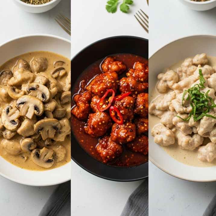Cheap Dinner Ideas for 2 (That Don’t Feel Cheap at All) 9 creamy chicken recipe variations including mushroom spicy and lighter version