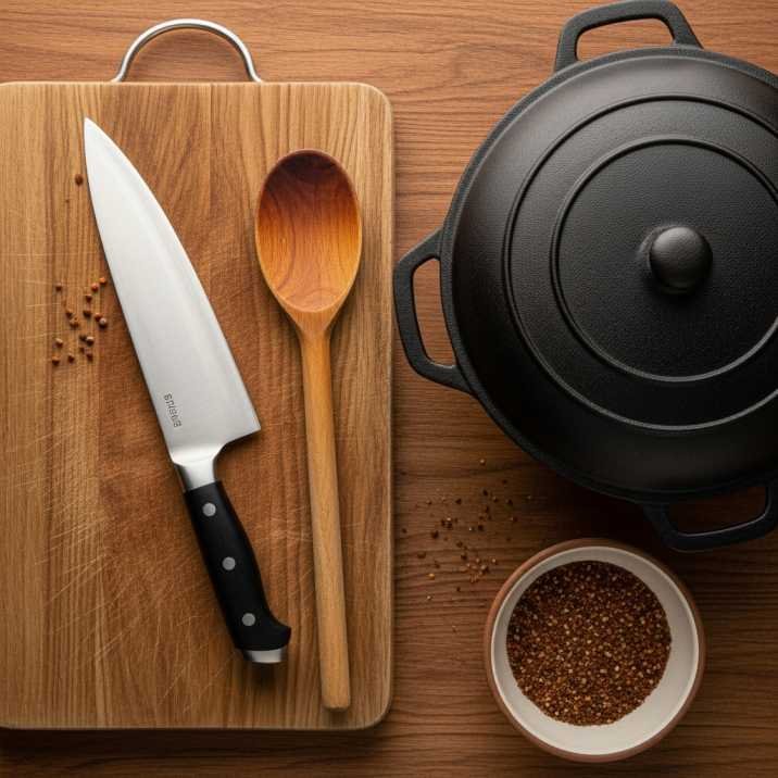 equipment for making Texas chili recipe