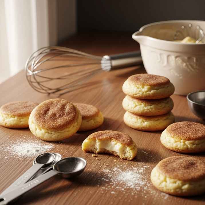 Churro Cheesecake Cookies Recipe 7 churro cheesecake cookies baking tools and homemade kitchen setup