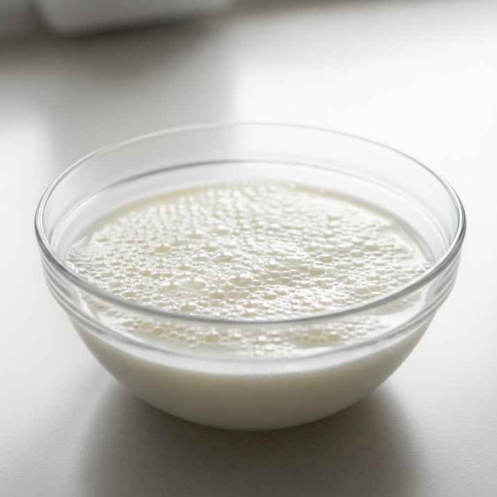 yeast activating in milk for donuts