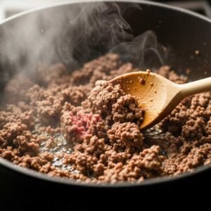 Mexican Soup with Ground Beef and Potatoes Recipe 13 cook ground beef