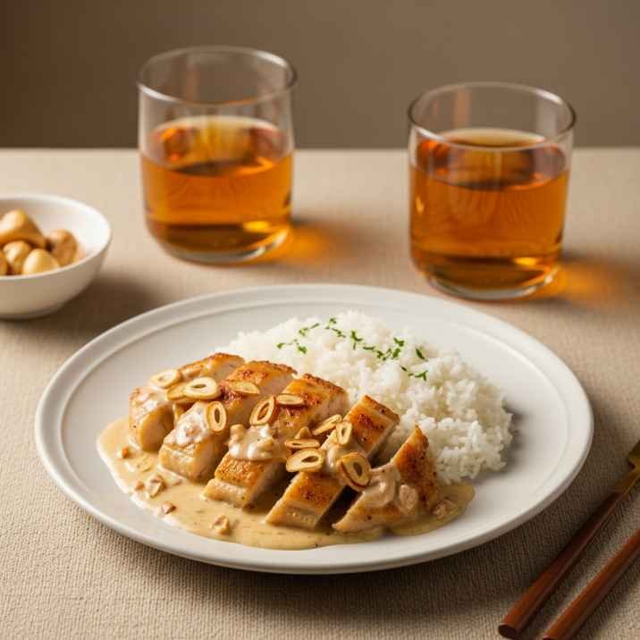 Cheap Dinner Ideas for 2 (That Don’t Feel Cheap at All) 20 creamy garlic chicken with rice cozy dinner for two