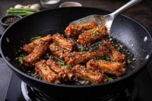 Chinese Fried Pork Spare Ribs Recipe – Crispy Garlic Pepper Ribs Better Than Takeout 9 Crispy fried pork spare ribs ready to serve