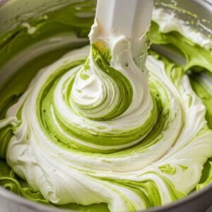 3-Ingredient Pistachio Ice Cream (Ultra Creamy) 12 fold pistachio mixture cream