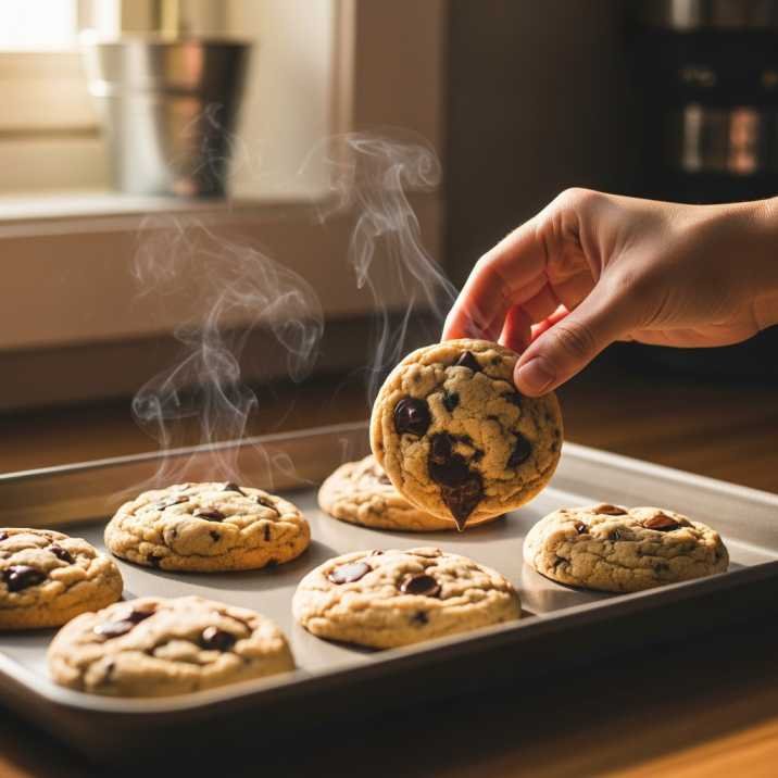 fresh baked chocolate chip cookies without butter