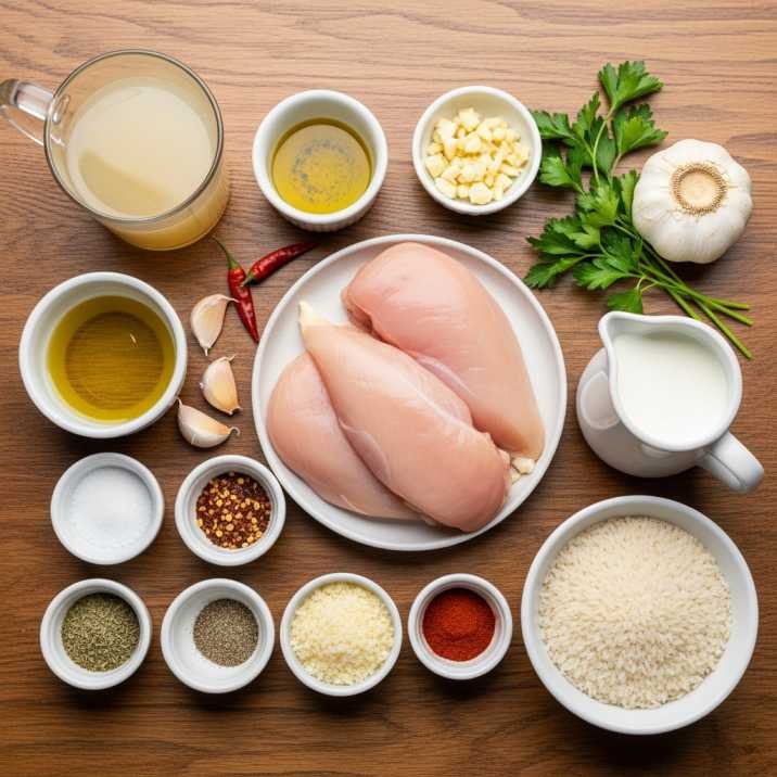 Cheap Dinner Ideas for 2 (That Don’t Feel Cheap at All) 3 all ingredients for creamy garlic chicken cheap dinner ideas for 2