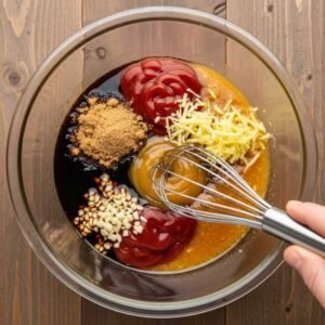 Jim Beam Bourbon Chicken Recipe 7 making bourbon sauce jim beam chicken recipe.jpg