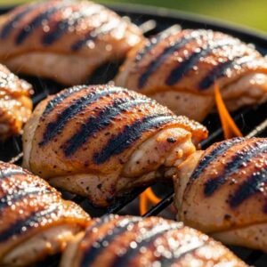 grilled molokai chicken with char marks
