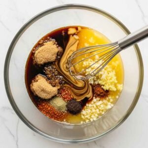 mixing marinade for Molokai chicken recipe