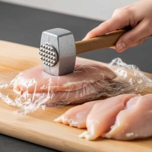 pounding chicken breast for country fried chicken recipe