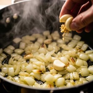 Mexican Soup with Ground Beef and Potatoes Recipe 12 saute onion garlic