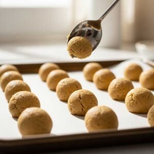 scoop cookie dough tray