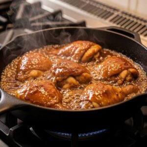 Jim Beam Bourbon Chicken Recipe 8 simmering bourbon chicken recipe.jpg