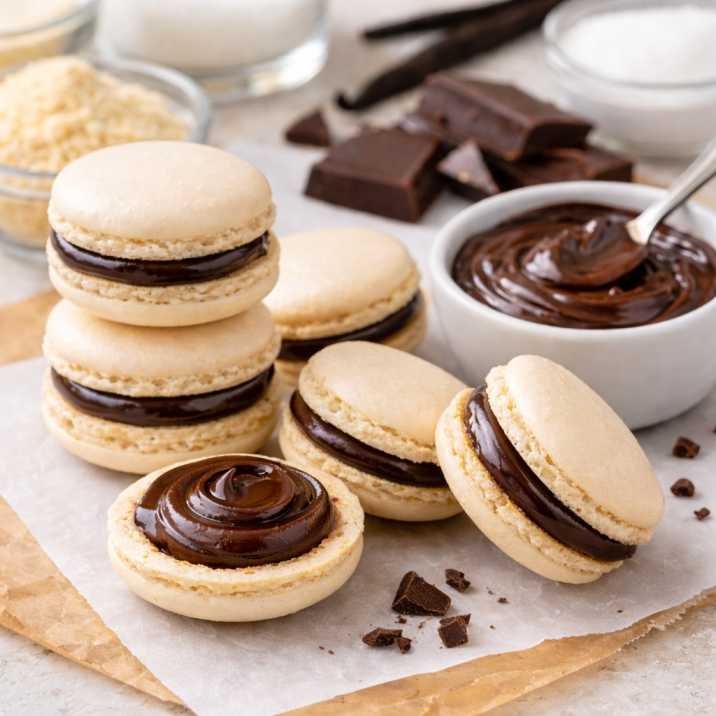 Vanilla Macaron with Chocolate Ganache Recipe 2 vanilla macaron with chocolate ganache recipe
