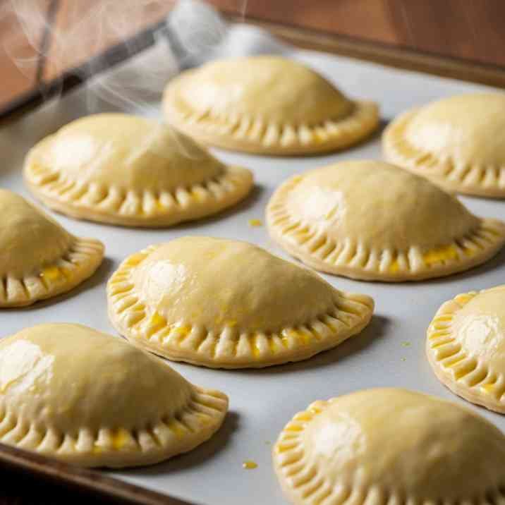 Homemade Alabama Hot Pockets Recipe You’ll Love 11 hot pockets brushed with egg wash on baking tray