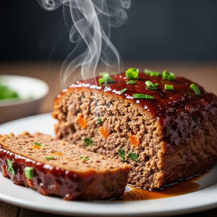 Adding final glaze to meatloaf before finishing bake