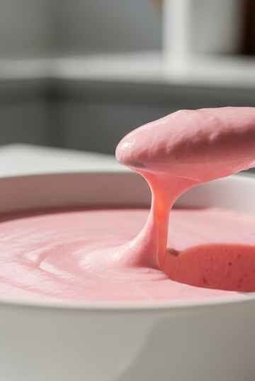 tubby custard recipe creamy pink dessert with spoon