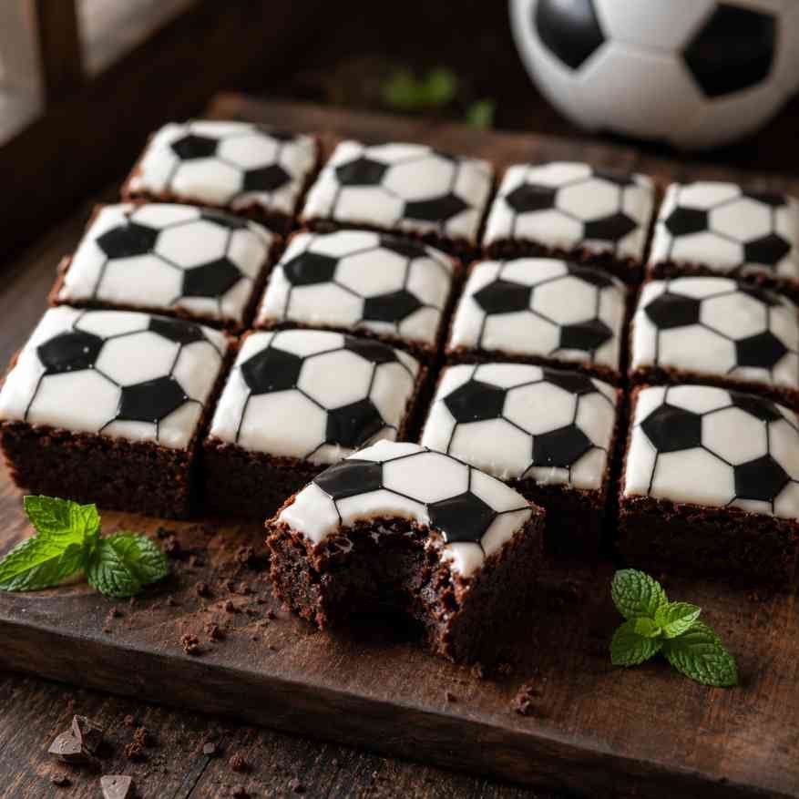 little debbie soccer themed brownies recipe card