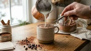 Homemade Hot Chocolate Powder (Better Than Store-Bought) 14 mixing creamy homemade hot chocolate